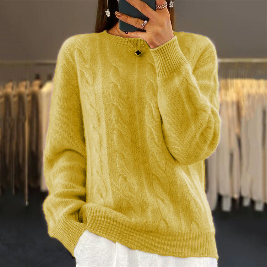 Women’s Cable-Knit Long Sleeve Sweater