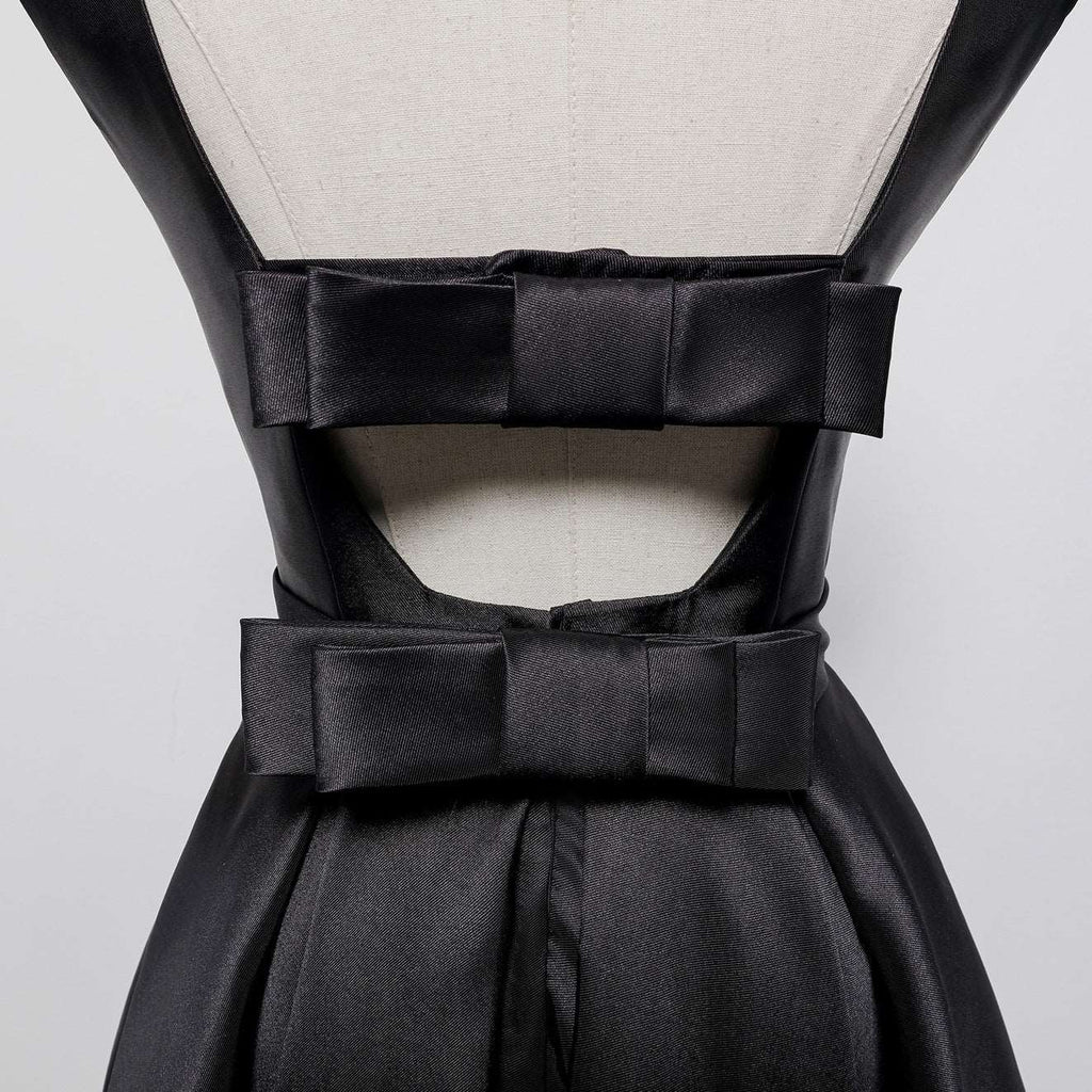 Women’s Black Hepburn Style Elegant Backless Dress S-XXXL - Wazzi's Wear