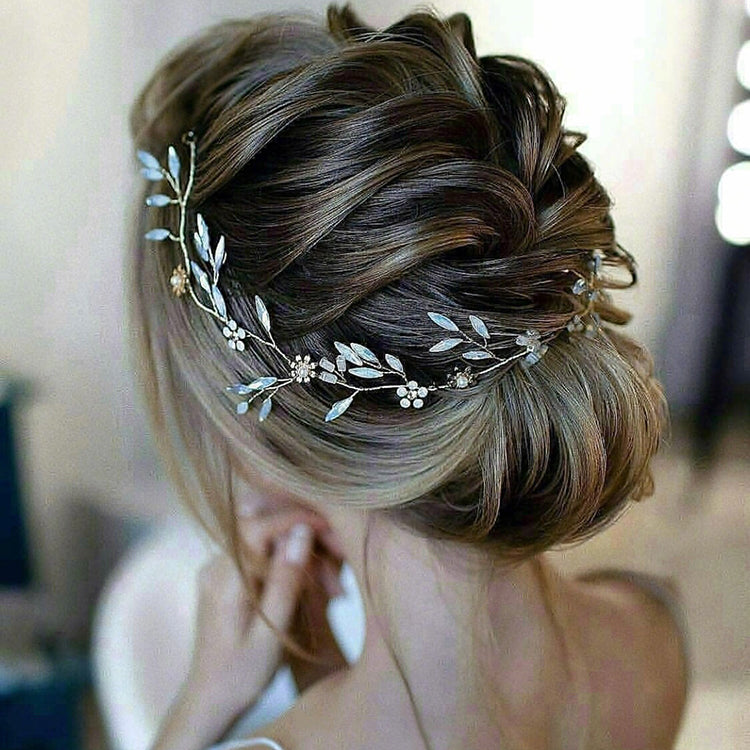 Women’s Wedding Headpiece with Pearls - Wazzi's Wear