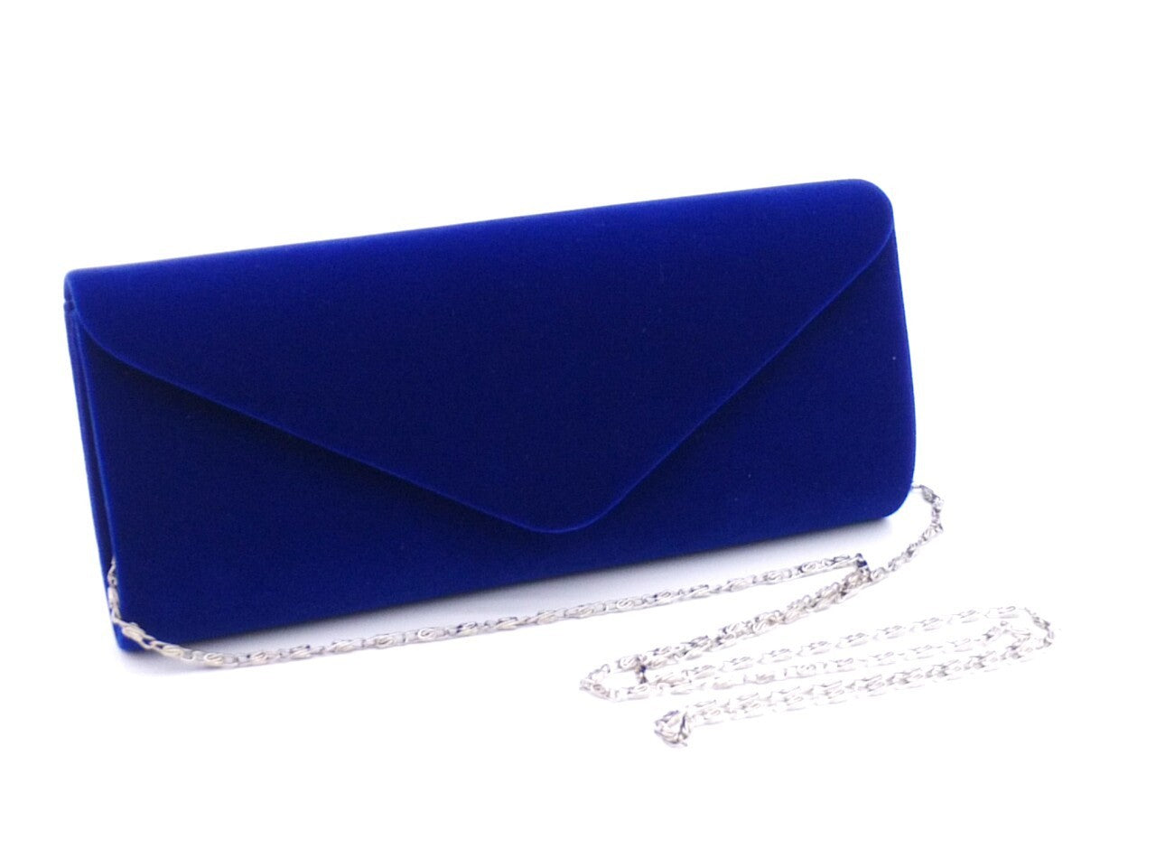 Velvet Evening Bag with Chain Strap