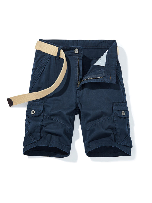 Men's Belted Double Pocket Cargo Shorts Size 36 - Wazzi's Wear