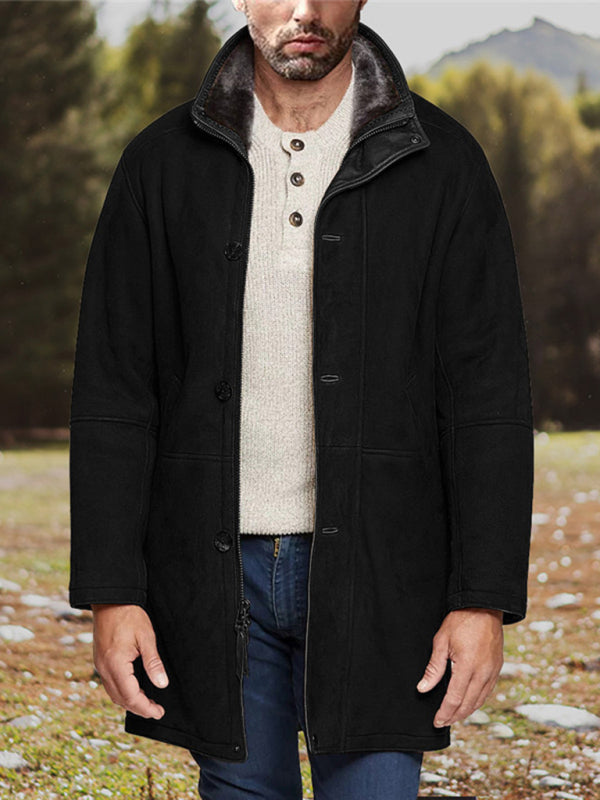 Mid-Length Fleece-Lined Men’s Jacket