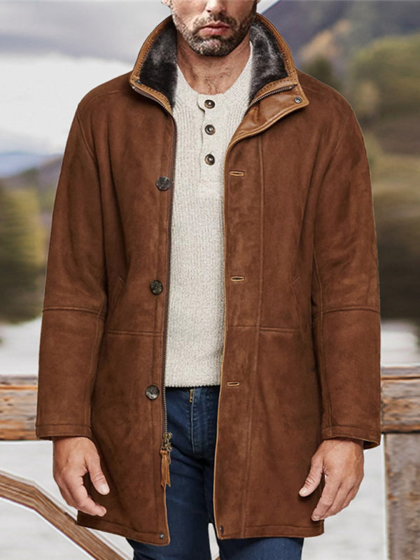 Mid-Length Fleece-Lined Men’s Jacket