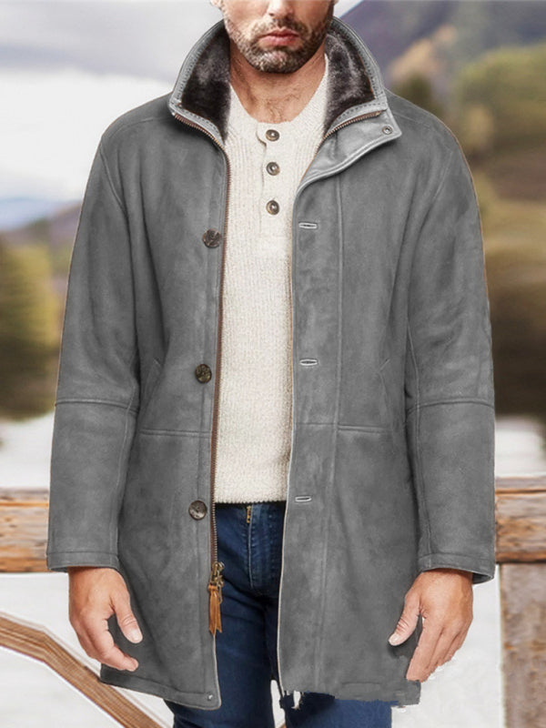 Mid-Length Fleece-Lined Men’s Jacket