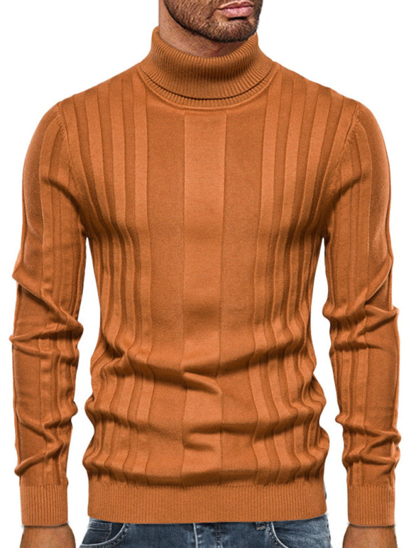 Men's Long Sleeve Knit Turtleneck Sweater