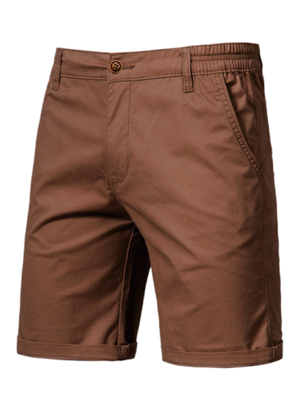 Casual Solid Colour Men’s Shorts with Pockets