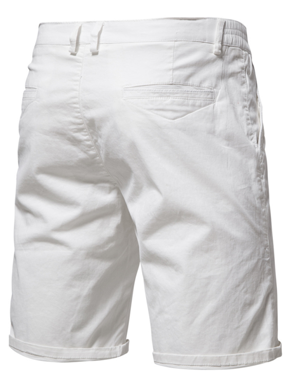 Casual Solid Colour Men’s Shorts with Pockets
