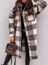 Load image into Gallery viewer, Women’s Plaid Buttoned Shirt Jacket in 7 Colors S-XXL - Wazzi&#39;s Wear