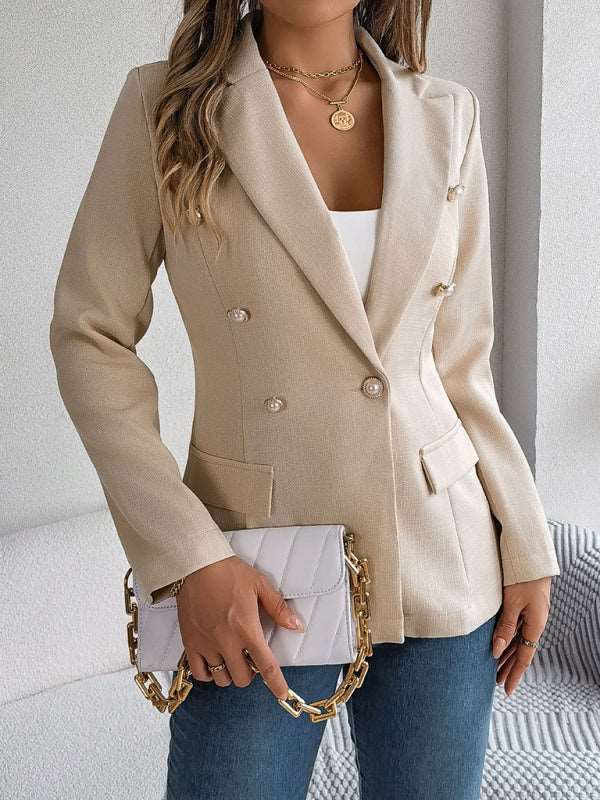 Women’s Long Sleeve Double Breasted Blazer