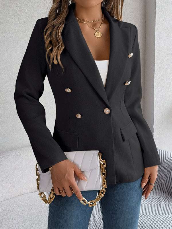 Women’s Long Sleeve Double Breasted Blazer