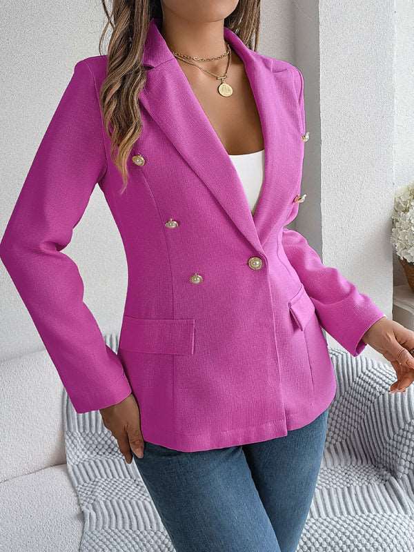 Women’s Long Sleeve Double Breasted Blazer