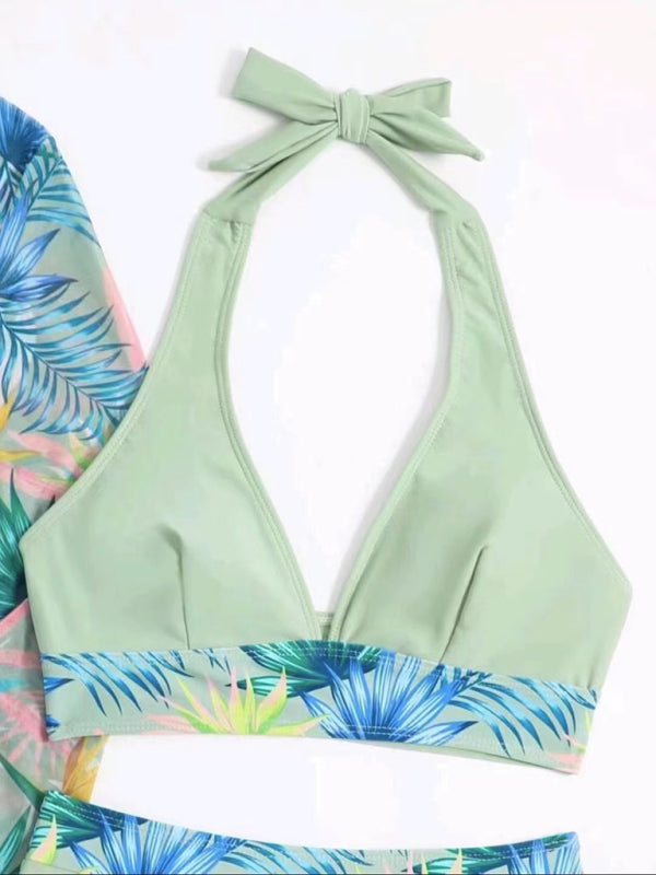 Push-Up Bikini with Kimono Three Piece Set