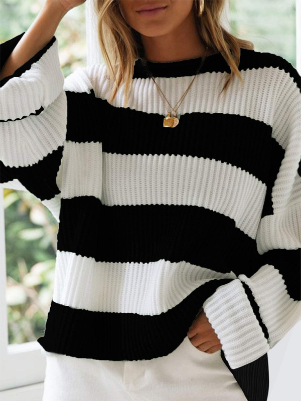 Women’s Long Sleeve Striped Sweater