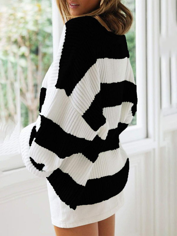 Women’s Long Sleeve Striped Sweater