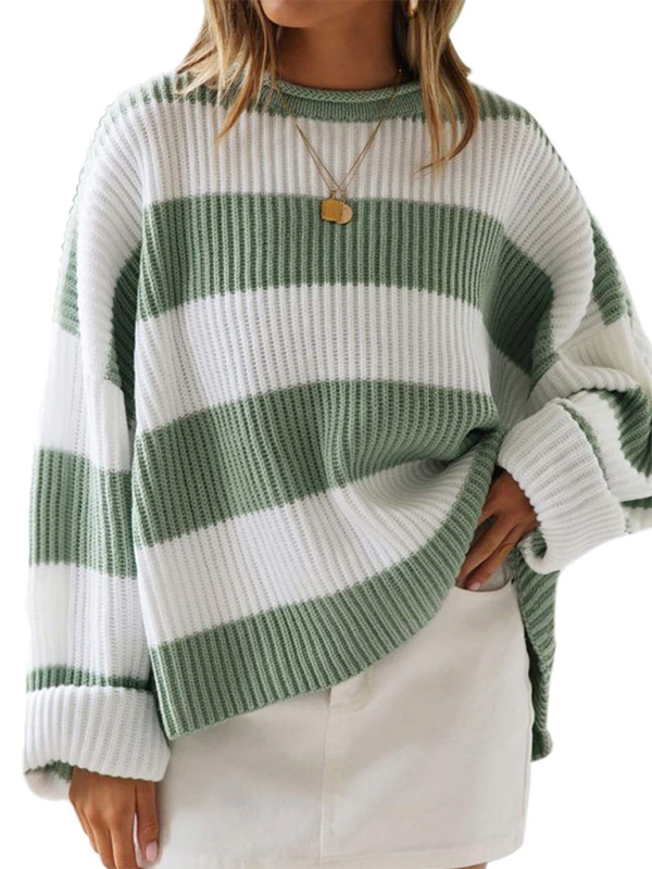 Women’s Long Sleeve Striped Sweater