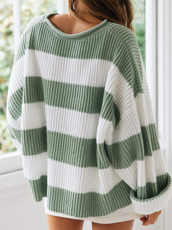 Women’s Long Sleeve Striped Sweater