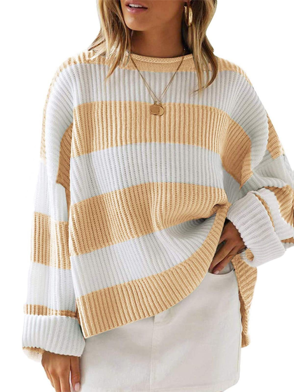 Women’s Long Sleeve Striped Sweater