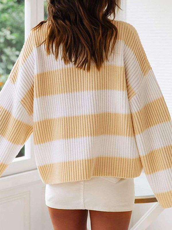 Women’s Long Sleeve Striped Sweater