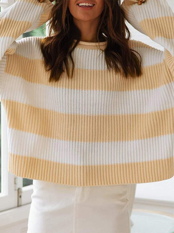 Women’s Long Sleeve Striped Sweater