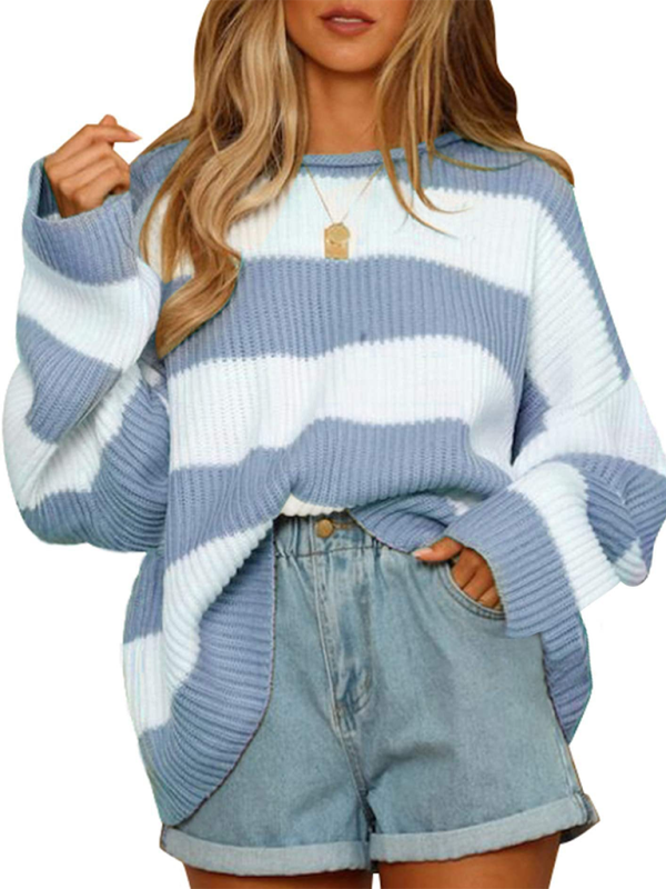 Women’s Long Sleeve Striped Sweater