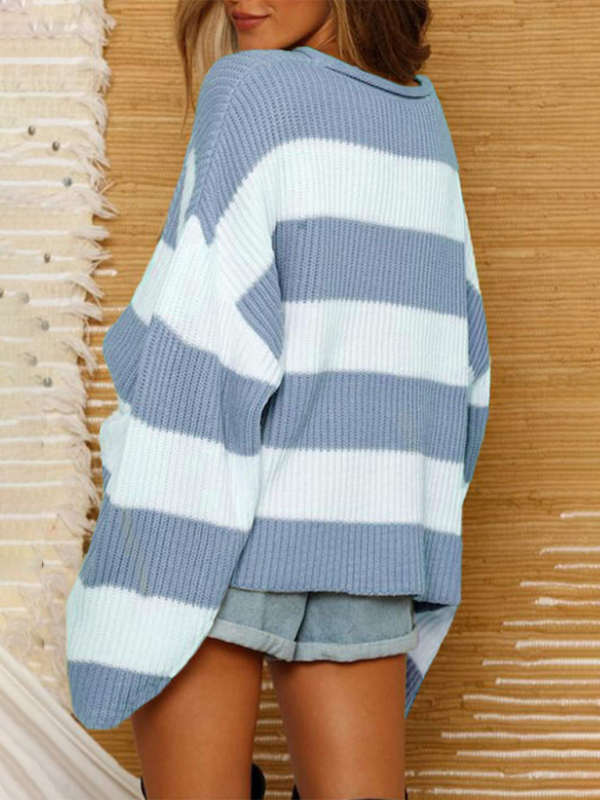 Women’s Long Sleeve Striped Sweater