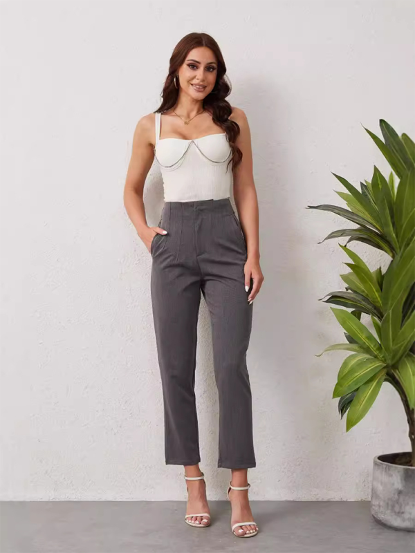 Women's High Waist Slim-Fit Pants