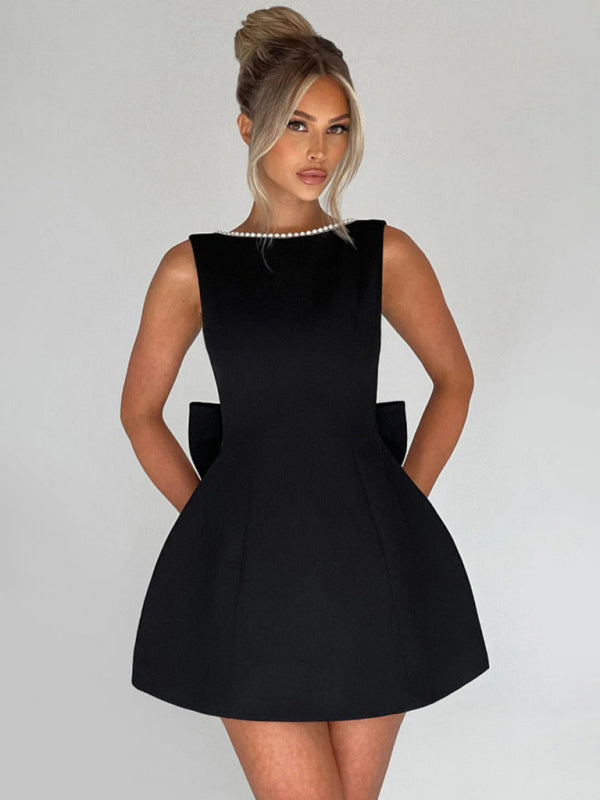 Short Skirt A-Line Cocktail Dress with Bow