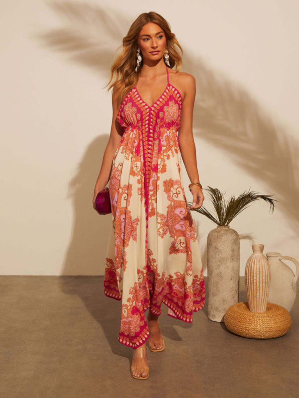 Sleeveless V-Neck Maxi Dress