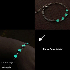 Hematite Healing Stones Glow-in-the-Dark Bracelet in 6 Colors - Wazzi's Wear