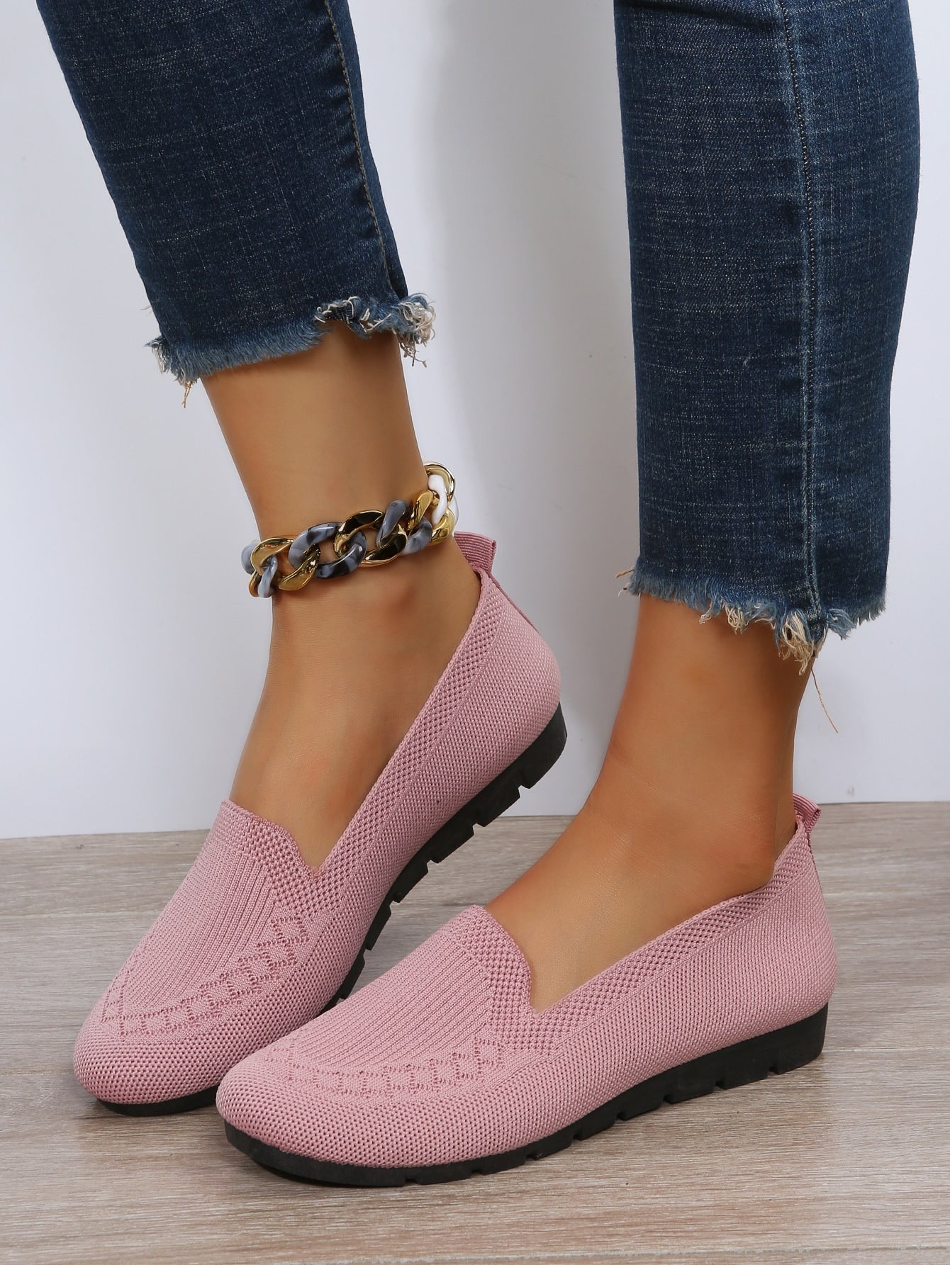 Pink Closed Toe Slip-On Loafers - Wazzi's Wear