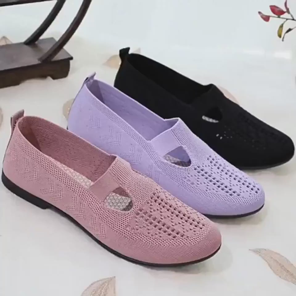 Women Light Breathable Slip-On Mesh Loafers