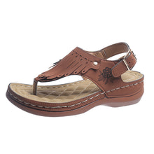 Load image into Gallery viewer, Women&#39;s Sandals with Tassels and Buckle Closure in 5 Colors