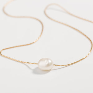 Double Layer Gold Plated Chain with 2 Freshwater Pearls - Wazzi's Wear