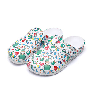 Unisex Closed Toe Slip-on-Shoes in 8 Cartoon Patterns