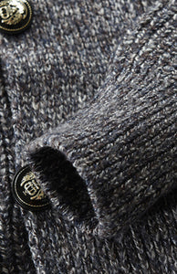 Men's Knit Long Sleeve Cardigan Sweater with Buttons M-3XL - Wazzi's Wear