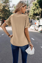 Load image into Gallery viewer, Solid Round Neck Top with Ruffled Sleeves XL - Wazzi&#39;s Wear