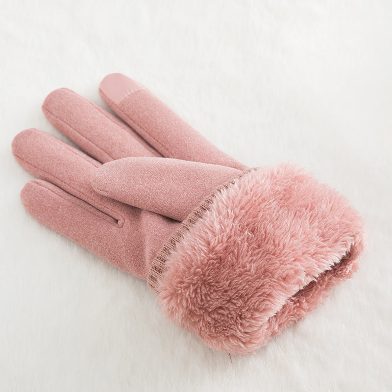 Women’s Thick Plush Warm Gloves in 4 Colors - Wazzi's Wear