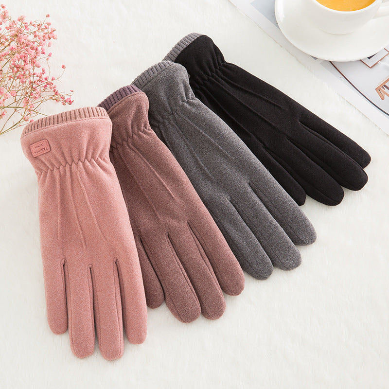 Women’s Thick Plush Warm Gloves in 4 Colors - Wazzi's Wear