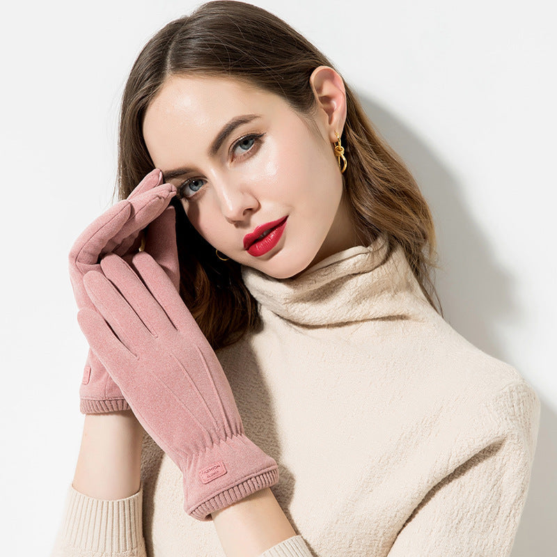 Women’s Thick Plush Warm Gloves in 4 Colors - Wazzi's Wear