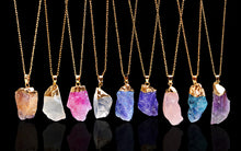 Load image into Gallery viewer, Necklace with Crystal Pendant in 9 Colors - Wazzi&#39;s Wear