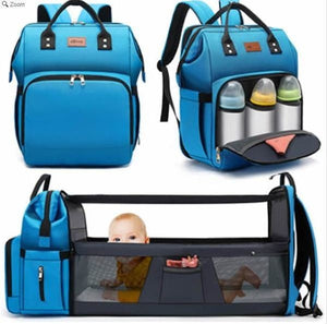 Baby Diaper Bag Backpack with Playpen in 2 Colors