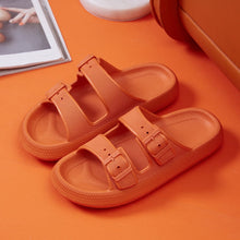 Load image into Gallery viewer, Open Toed Slide Sandals with Buckles in 5 Colors