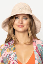 Load image into Gallery viewer, Straw Bucket Sun Hat - Wazzi&#39;s Wear