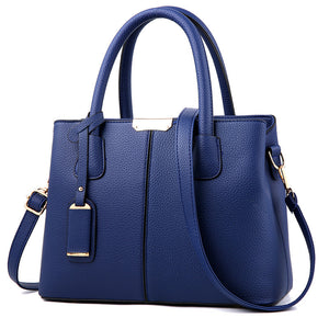 Solid Fashion Bag with Handle and Crossbody/Shoulder Straps in 8 Colors