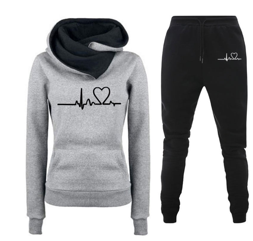 Women’s Two Piece Hoodie and Sweatpants Set in 5 Colors S-XXL - Wazzi's Wear