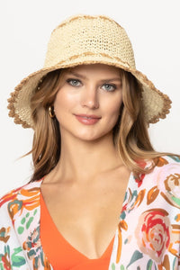 Straw Bucket Sun Hat in 2 Colors