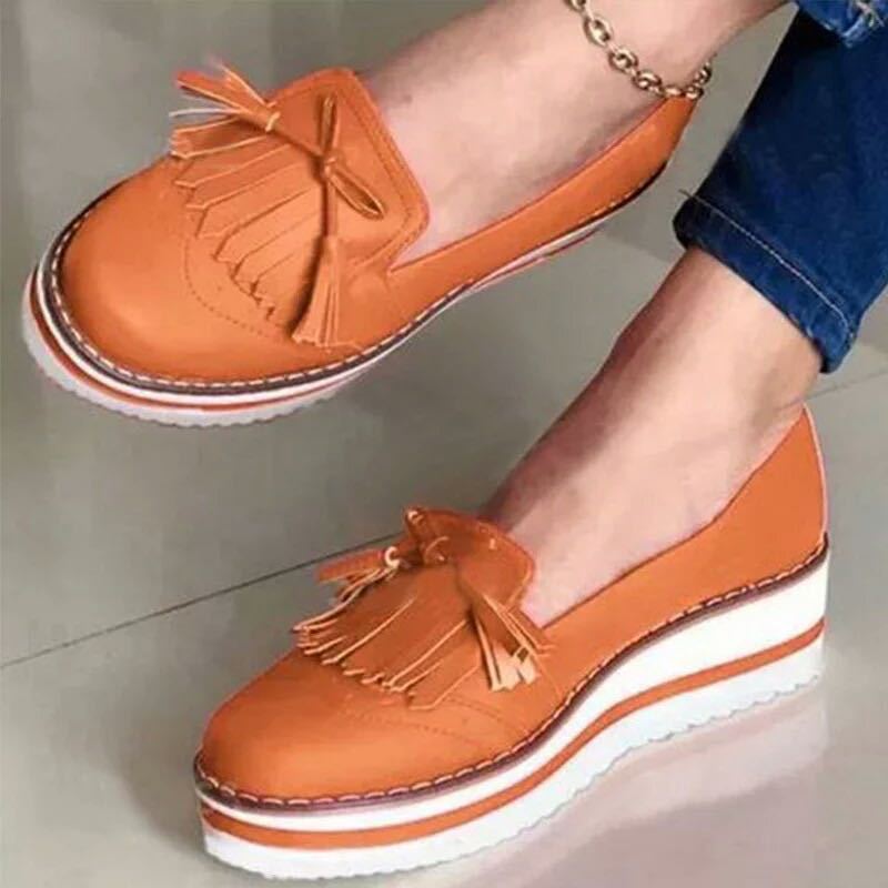 Women’s Slip-On Shoes with Tassels in 5 Colors - Wazzi's Wear