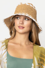 Load image into Gallery viewer, Straw Bucket Sun Hat in 2 Colors - Wazzi&#39;s Wear