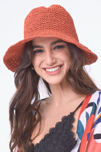 Straw Bucket Sun Hat - Wazzi's Wear