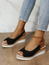 Load image into Gallery viewer, Women’s Open Toed Wedge Sandals in 4 Colors